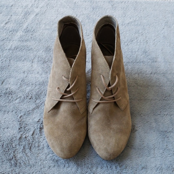 Aldo Shoes - Aldo tan suede lace-up ankle booties size 8.5-9